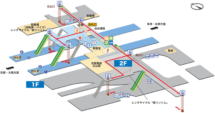 ＪＲ瀬田駅構内図